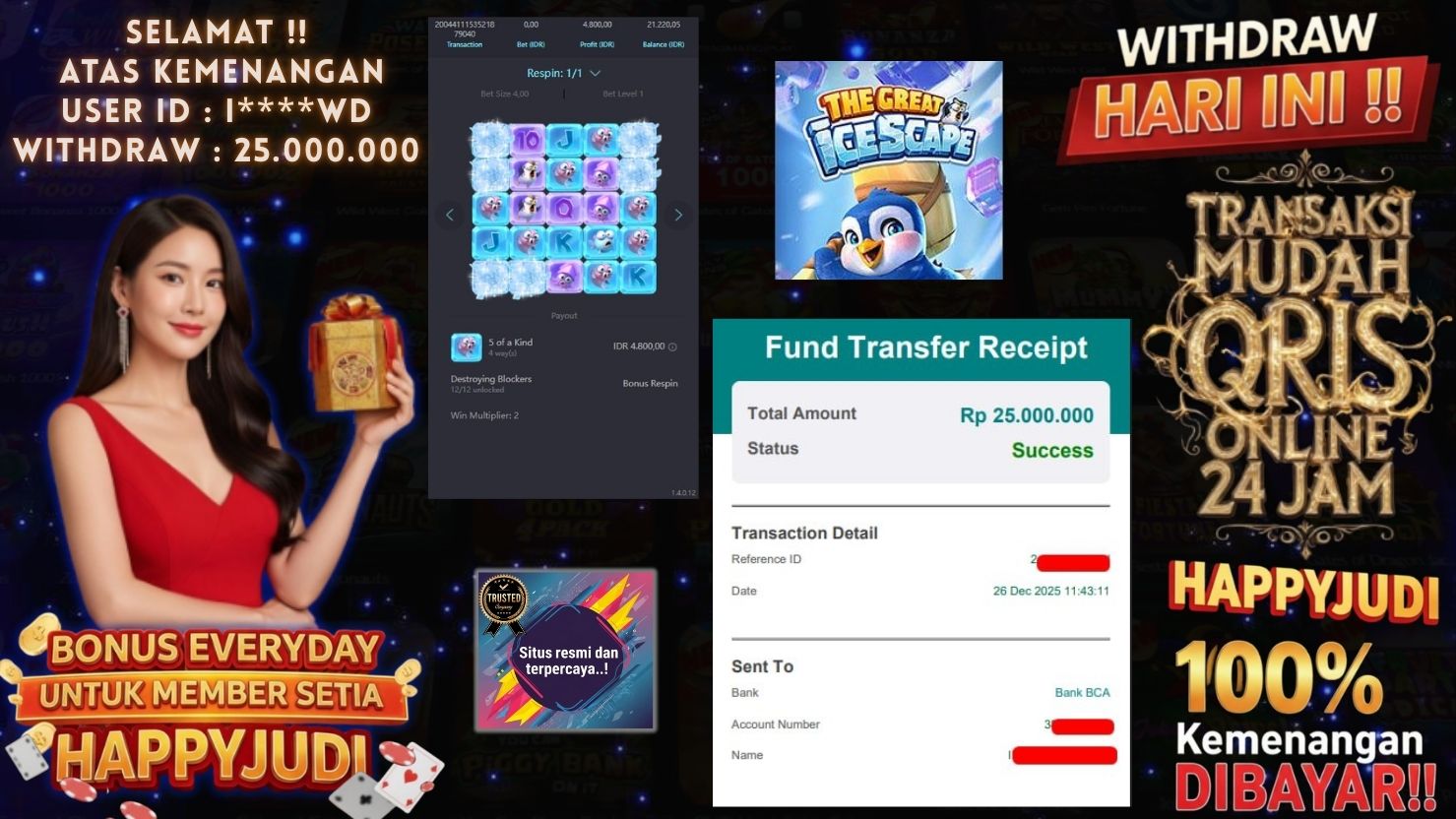 HAPPYJUDI JACKPOT SLOT THE GREAT ICESCAPE
